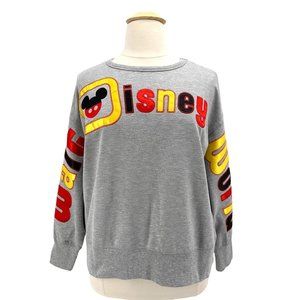 Walt Disney World Parks Gray Spirit Shirt Sweater Sweatshirt Red Yellow Black